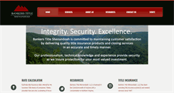 Desktop Screenshot of bankerstitleshenandoah.com
